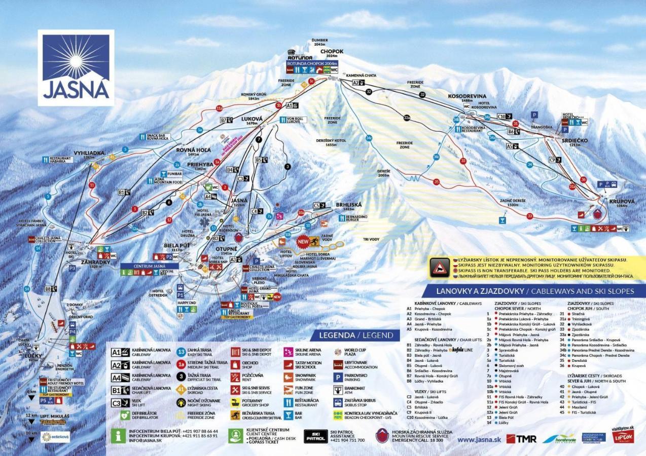Apartment Anna Chopok, 1 110 M, Highest In Central Europe, On A Hiking Trail To Dumbier Демяновская долина Экстерьер фото